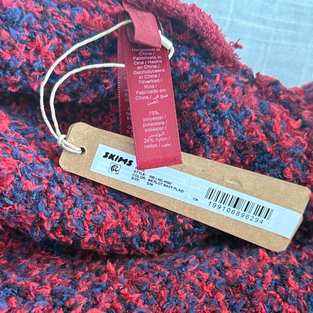 Skims Cozy Unisex Robe NWT Sz S/M - Picture 4 of 4
